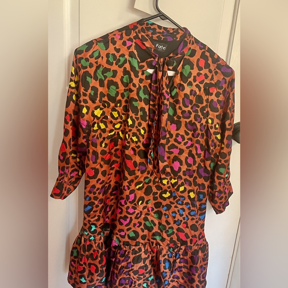 Fate Colorful Leopard Print Dress